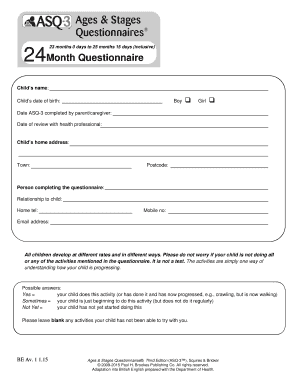 24 Month Asq  Form