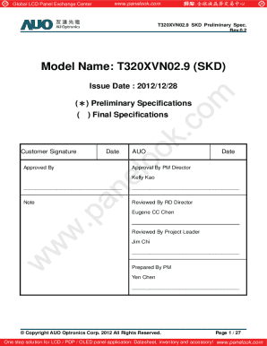 T320xvn02 9 Schematic  Form