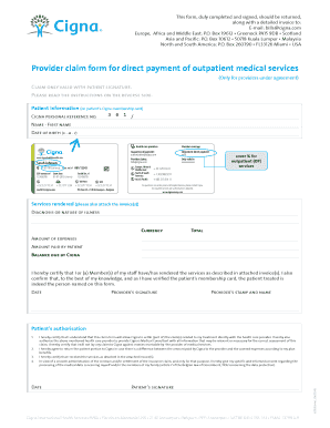 BProvider Claim Formb for Direct Payment of Outpatient Bmedicalb Bb ICAO Icao