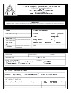 SPONSORSHIP APPLICATION FORM Muskowekwan Muskowekwan