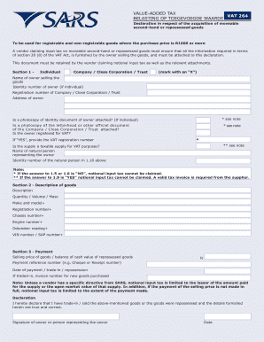 Vat 264  Form