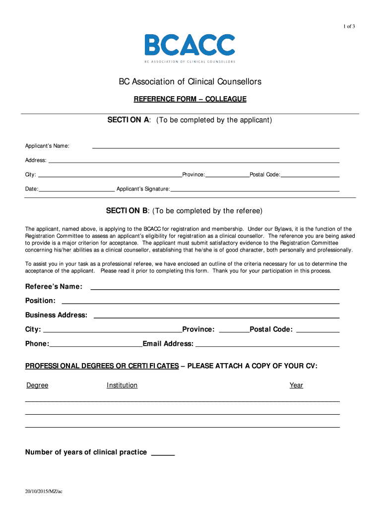 Bcacc Reference Form