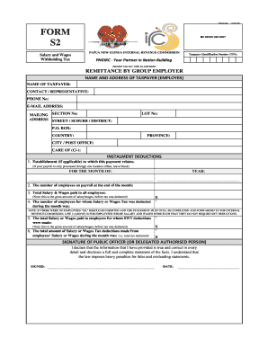 Irc S2 Form PDF