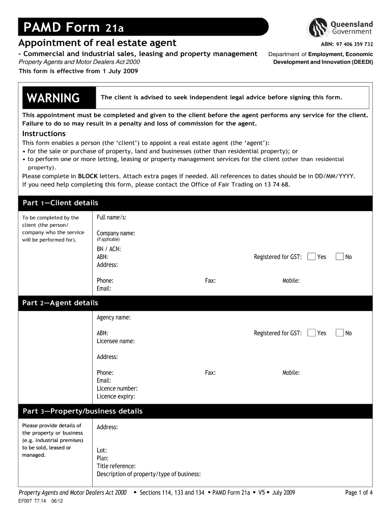  Form 21a 2012-2024