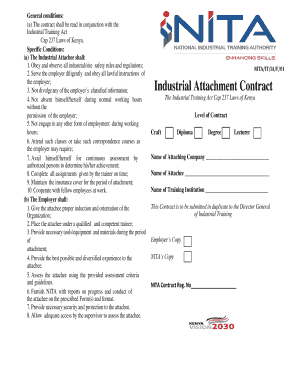 Attachment Application Form