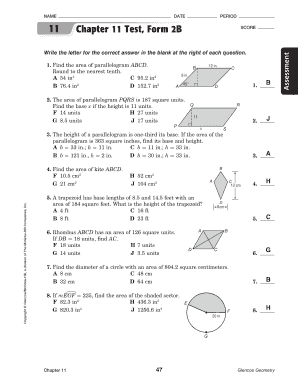 Chapter 11 Test Form 1