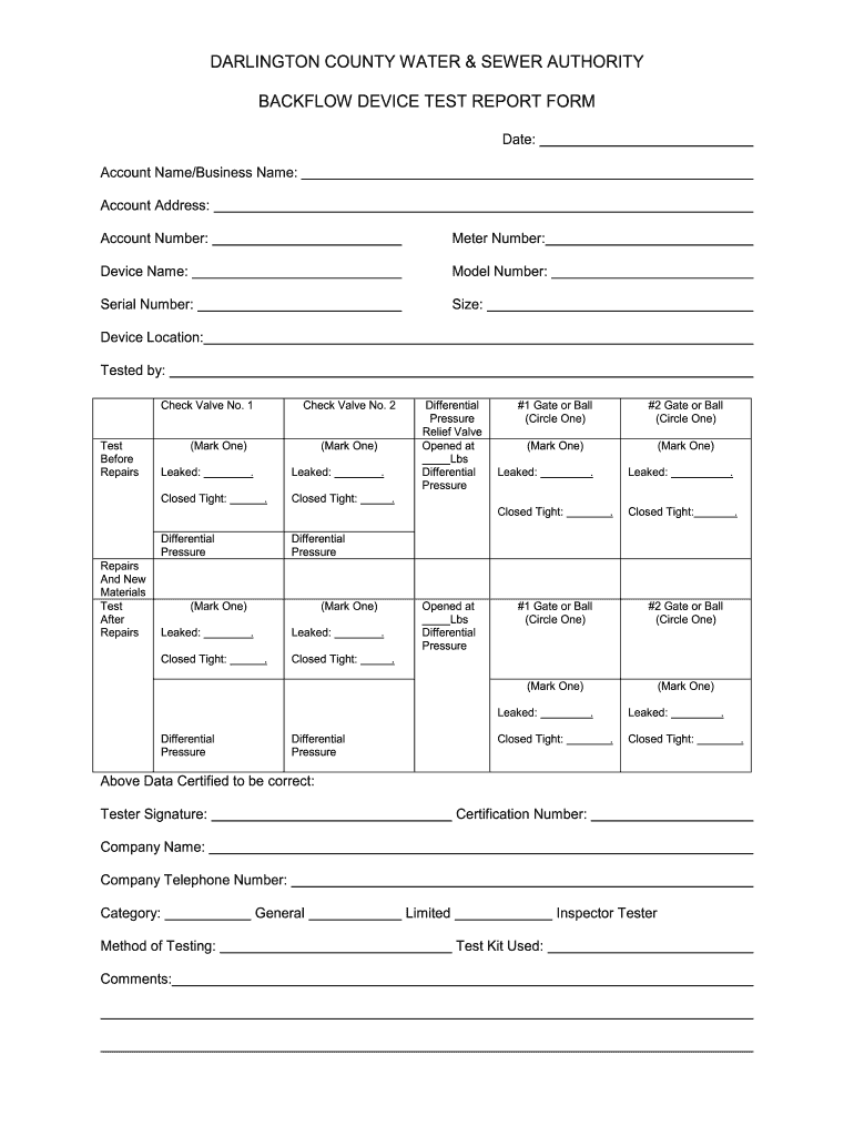 Backflow Test Form  Dcwsanet