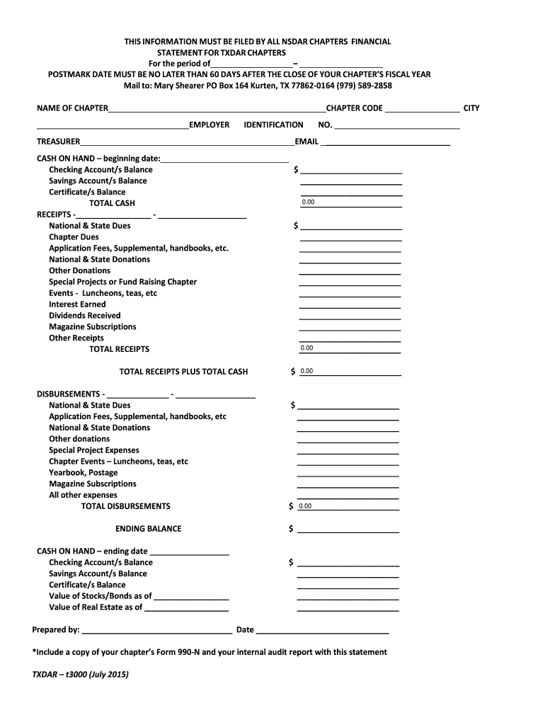  Member Txdar Org State Information Packet 2015-2024