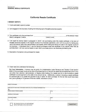 California Resale Certificate Isport1net  Form