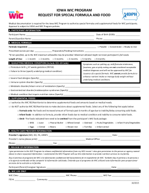 Printable Wic Forms Iowa