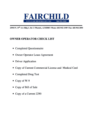 O O Lease Fairchild Freight LLCDec2010  Form
