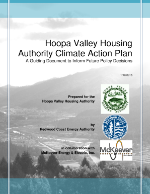 Hoopa Valley Housing Authority Climate Action Plan a Guiding Document to Inform Future Policy Decisions Redwoodenergy