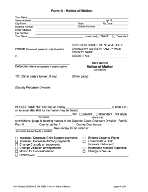 How to Ask the Court to ChangeEnforce an Order in Your Case or Request Another Related Action in Your Case How to Ask the Court   Form