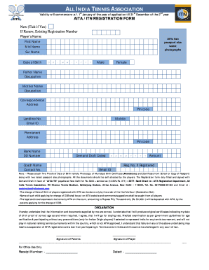 Mslta Registration  Form