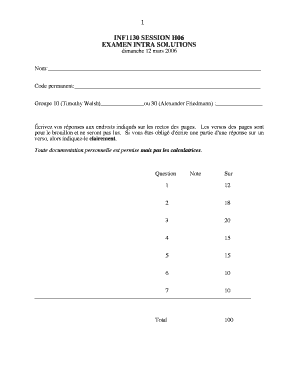 INF1130 SESSION H06 EXAMEN INTRA SOLUTIONS Accueil Labunix Uqam  Form