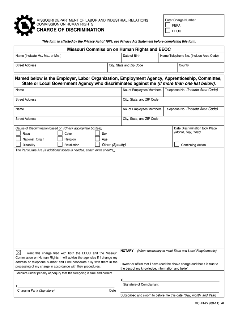  Missouri Commission on Human Rights and EEOC Named  Labor Mo 2011