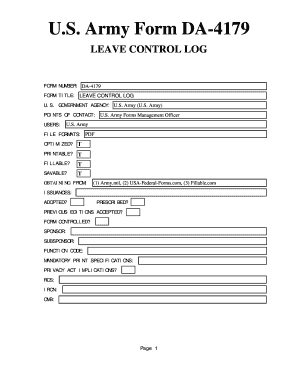 Army Leave Form