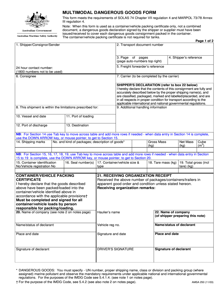  Mo41 Form 2003