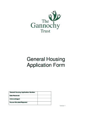 Gannochy Trust Housing  Form