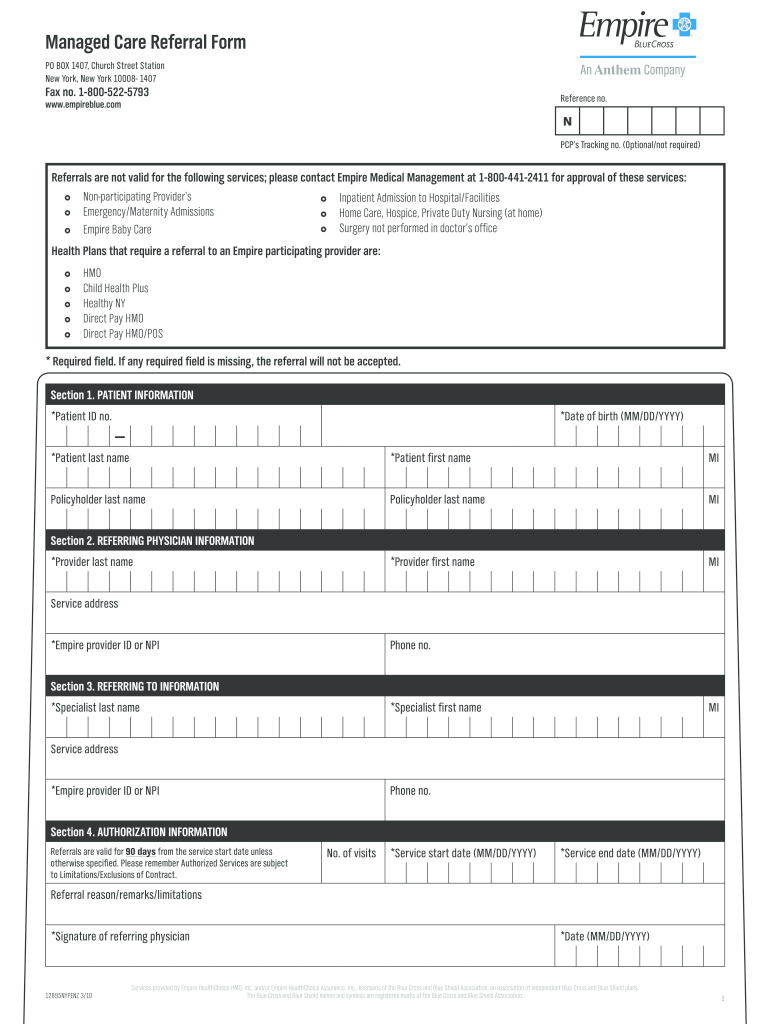 Get and Sign Iehp Referral Form PDF 2010-2022