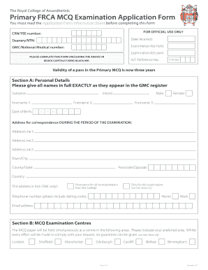 Frca Form