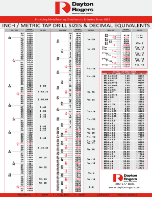 Drill Chart  Form