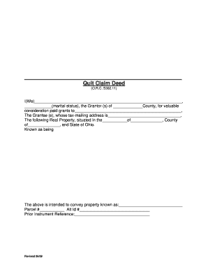 Summit County Quit Claim Deed  Form