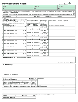 20100115 Formular Polymedikations Check PharmaSuisse Pharmasuisse