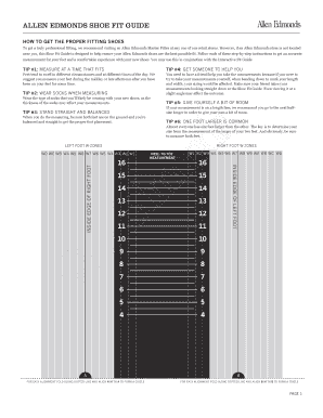 ALLEN EDMONDS SHOE FIT GUIDE  Form