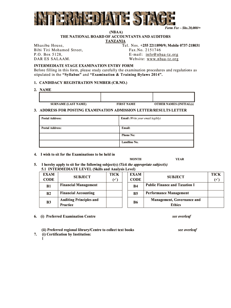 Nbaa  Form