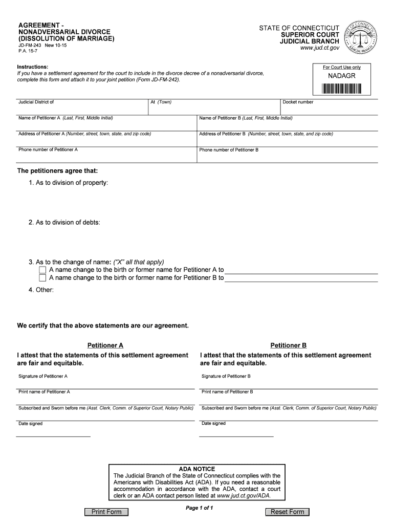 Jd Fm 243  Form