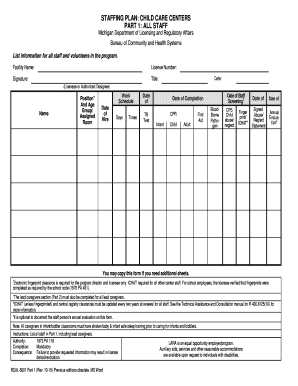 Lara Staffing Plan  Form