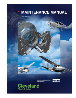 Cleveland Wheels and Brakes Manual  Form