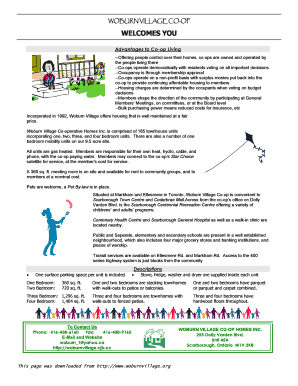 Woburn Village Application Form Co Operative Housing Federation Chft