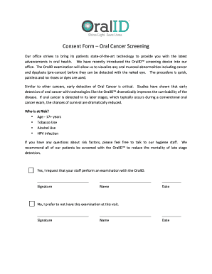 Oral ID Consent Form