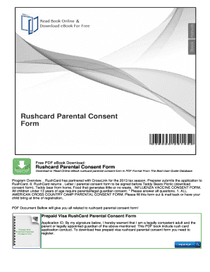 Rushcard Parental Consent Form