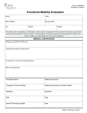 OMAP 3125 Wheelchair and Seating Justification and Prescription Dhsforms Hr State or