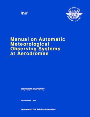 Manual on Automatic Meteorological Observing Systems at Pme Gov  Form