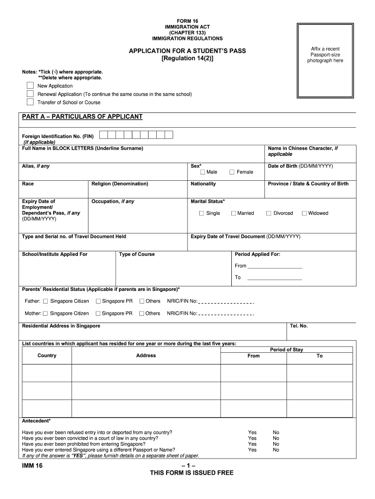 Get and Sign Immigration Chapter 133  Form