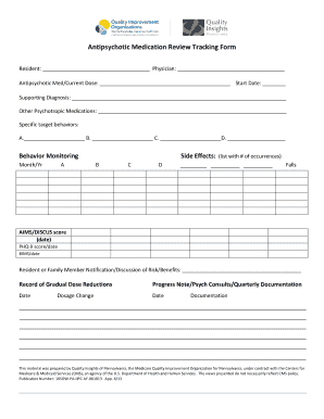 Gradual Dose Reduction Worksheet  Form