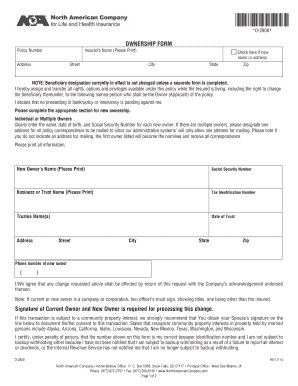 O 2808 North American Company  Form