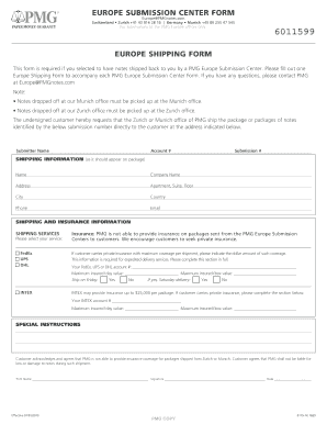 Pmg Submission Form