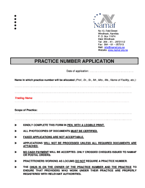 Namaf  Form