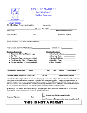 Madison Ct Building Dept  Form