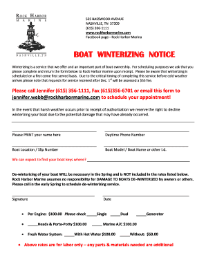 Winterization Notice 13pdf  Form