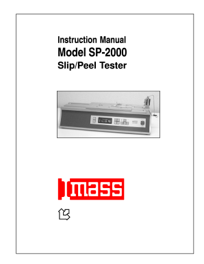 Imass Peel Tester  Form
