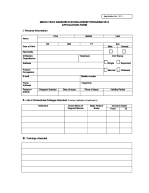 Ssp Application Form PDF