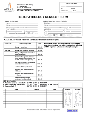 Histopath Request Form