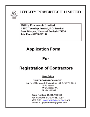 Upl Vendor Registration  Form