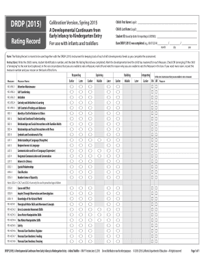 Drdp PDF  Form